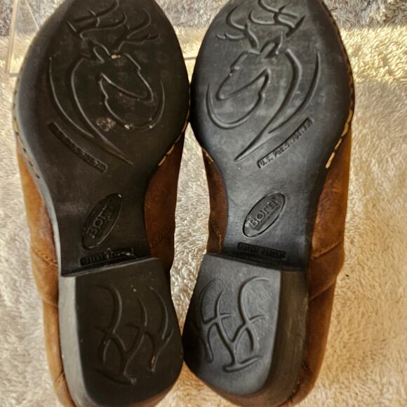 Born Women's Kenny Leather Western Slip On Shooties Size 8.5‎ Brown Comfort Barn - Picture 6 of 6